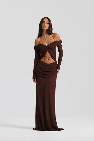 Natalie Rolt Emily Gown - Espresso