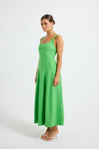 Pasduchas Vera Panelled Midi Dress - Clover