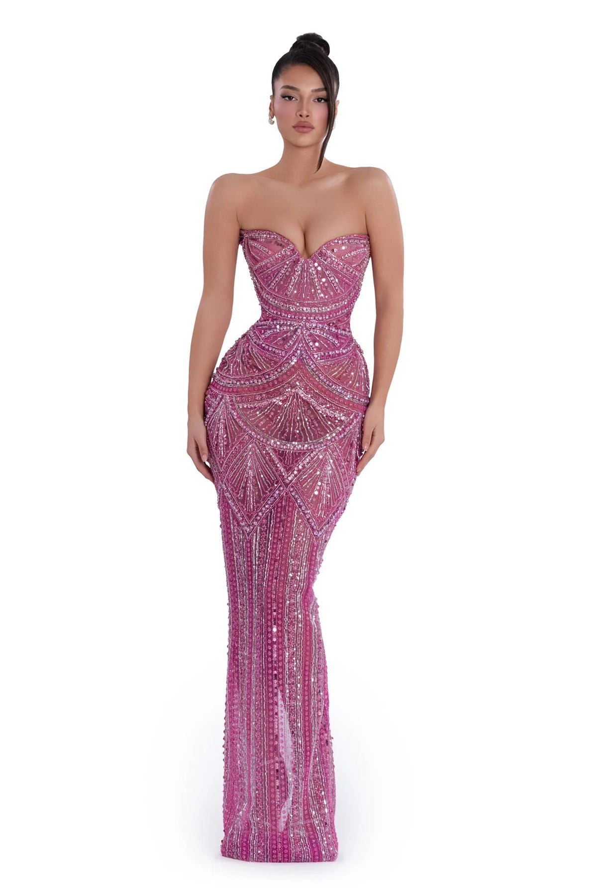 Albina Dyla Blush Majesty Dress - Pink