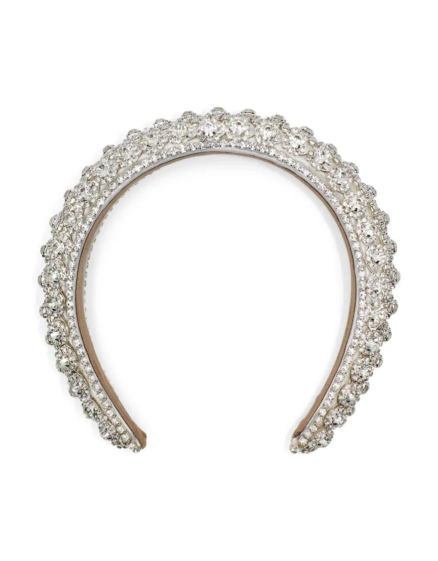 Morgan & Taylor Avah Headband - White & Silver