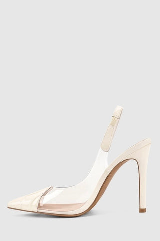 Lana Wilkinson Remi Pump Heels - Ivory Patent Leather