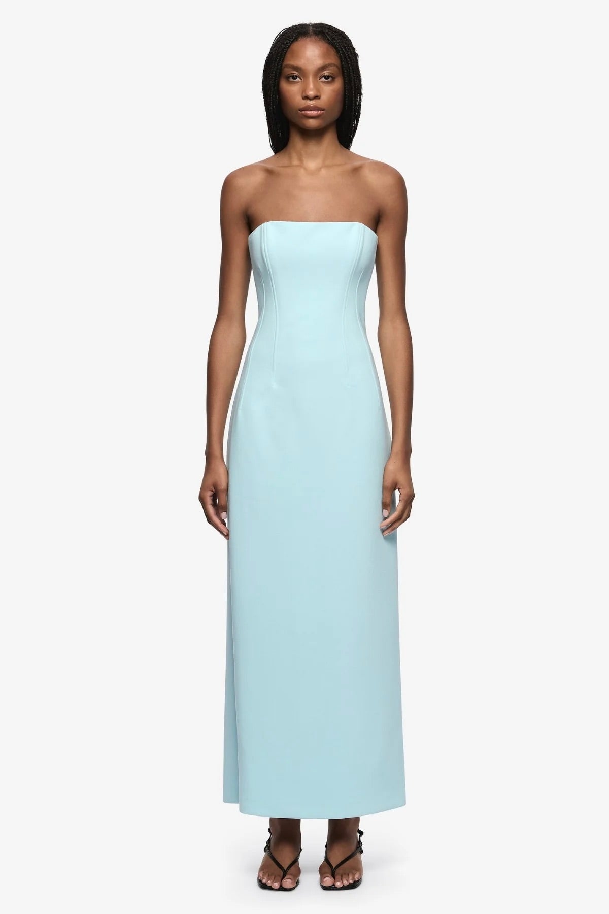 Bec & Bridge Romee Strapless Maxi Dress - Glacier Blue