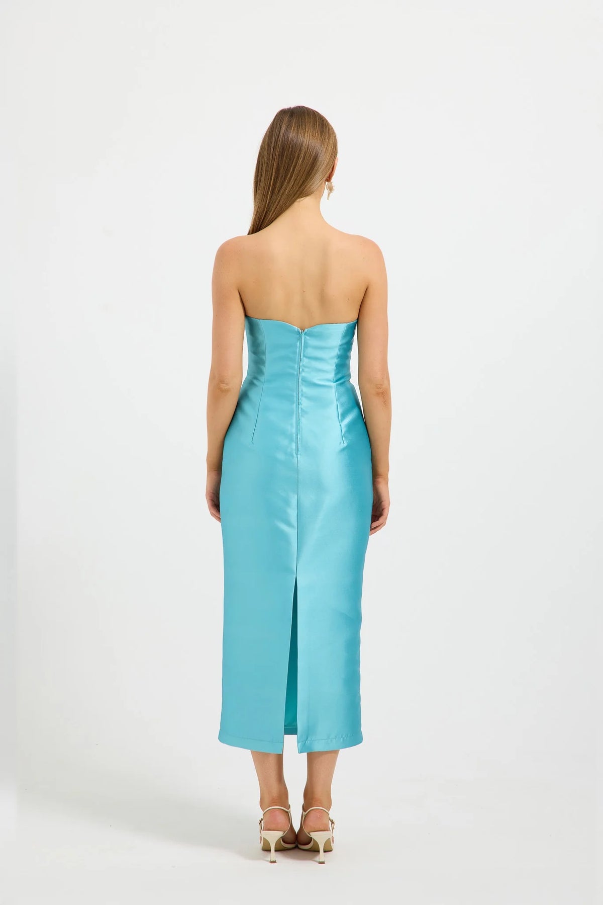 Pasduchas Pippa Fitted Midi Dress - Teal