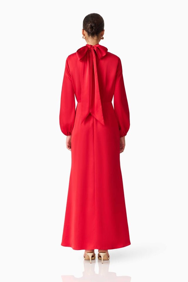 Elliatt Jacinta Long Sleeve Gown - Red