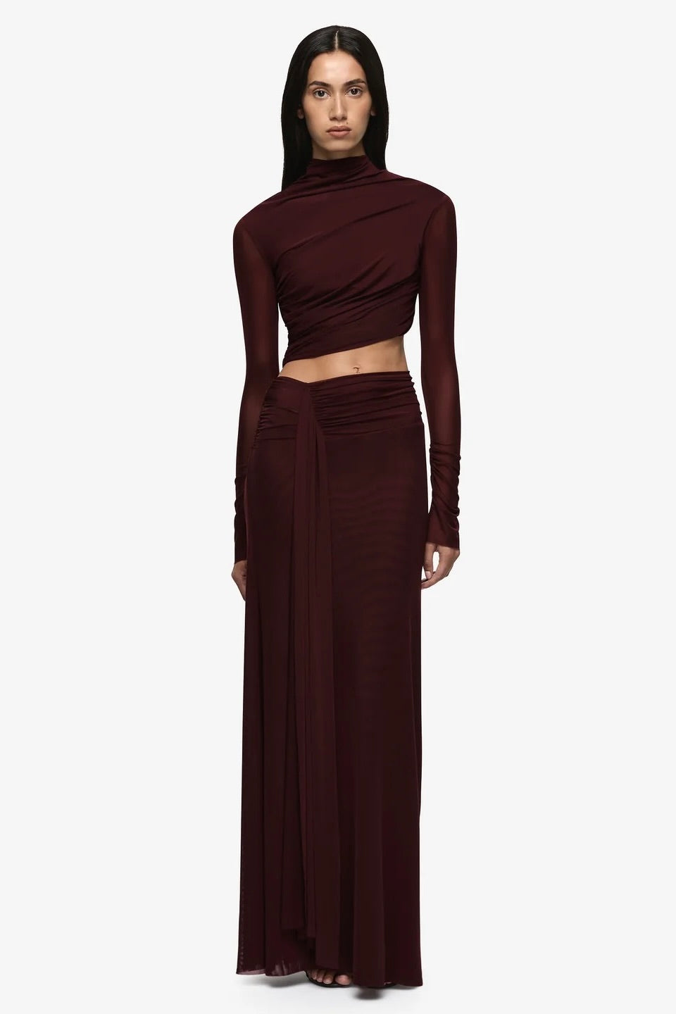 Bec & Bridge Conni Long Sleeve Maxi Dress - Plum