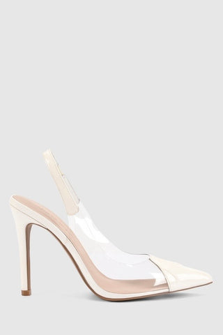 Lana Wilkinson Remi Pump Heels - Ivory Patent Leather