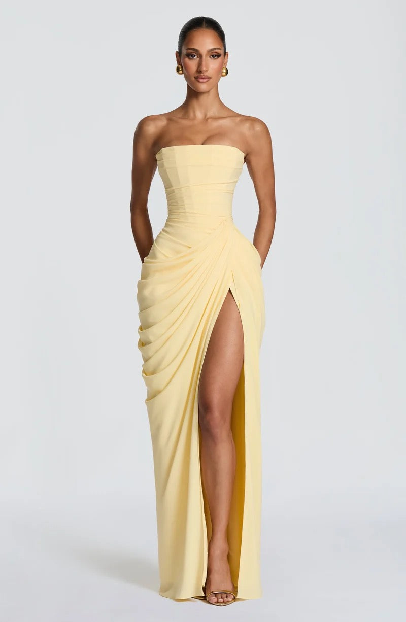 Babyboo Cyra Maxi Dress - Lemon