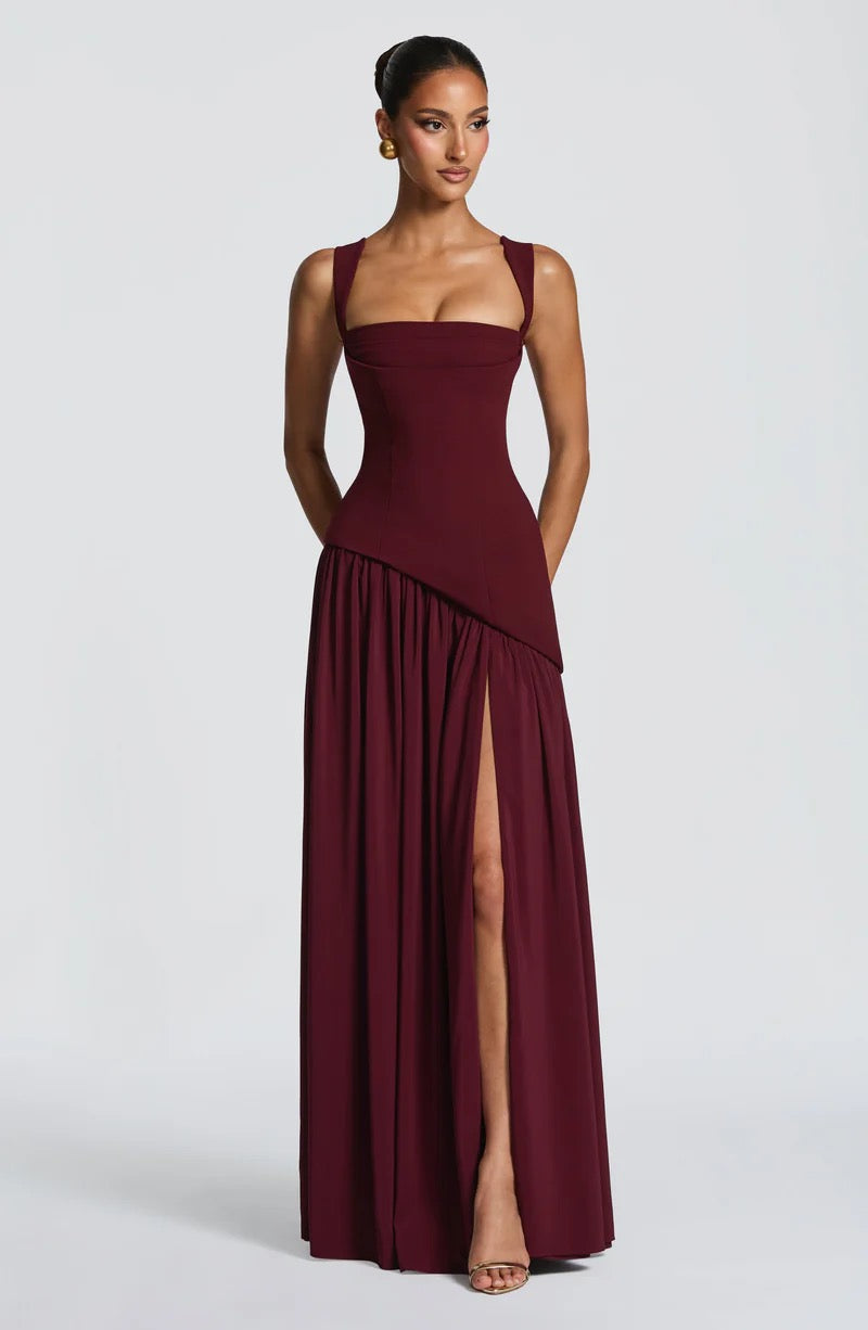 Babyboo Talulah Maxi Dress - Cherry Lacquer