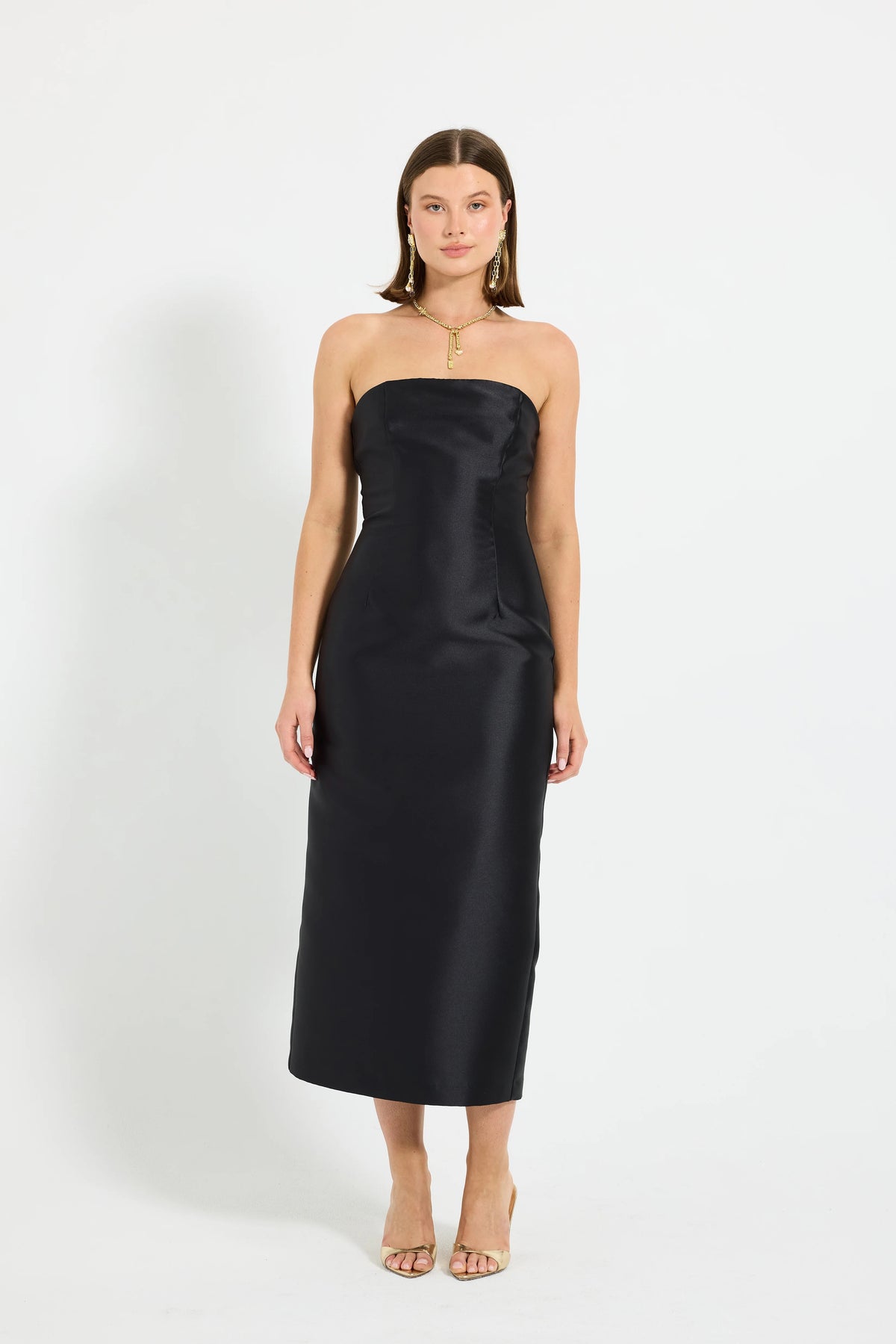 Pasduchas Pippa Fitted Midi Dress - Black