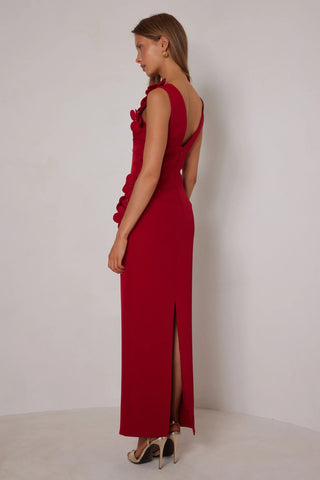 Elle Zeitoune Alyana Dress - Crimson