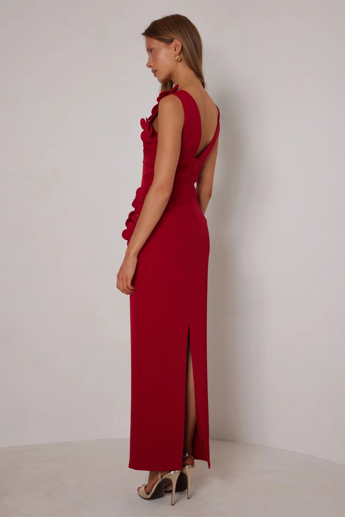 Elle Zeitoune Alyana Dress - Crimson