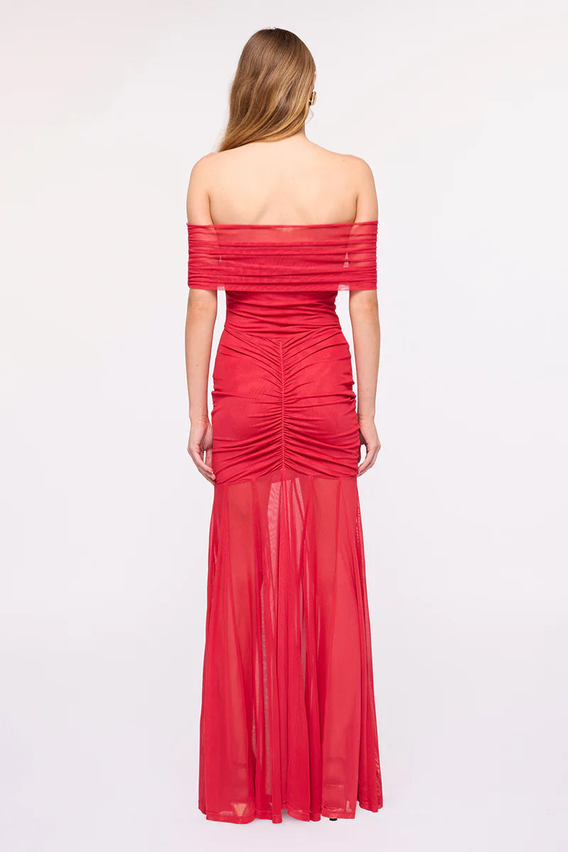 Suboo Phoenix Bustier Maxi Dress - Red