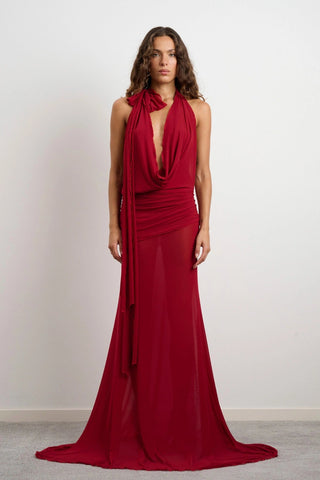 Džo Thea Dress - Deep Red
