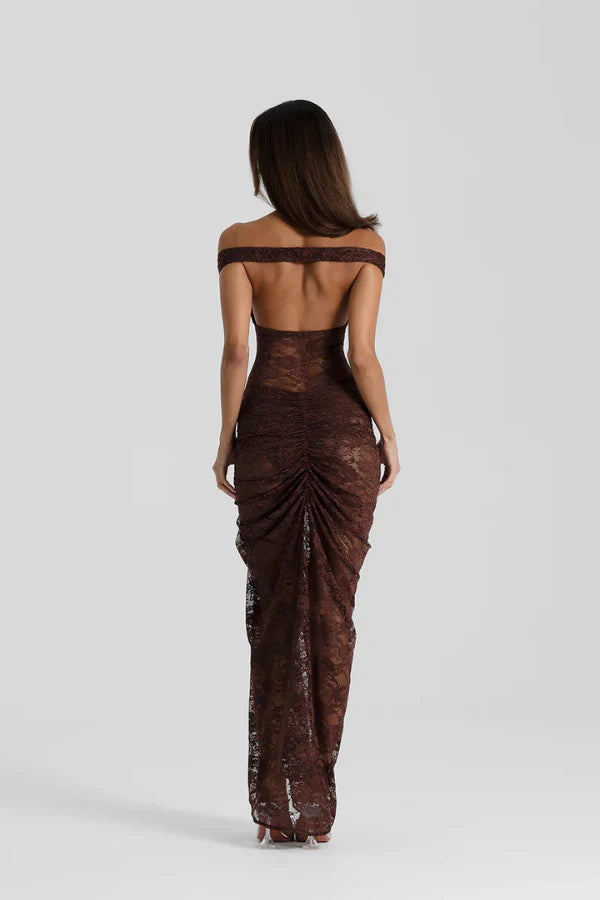 Natalie Rolt Aubrey Dress - Espresso