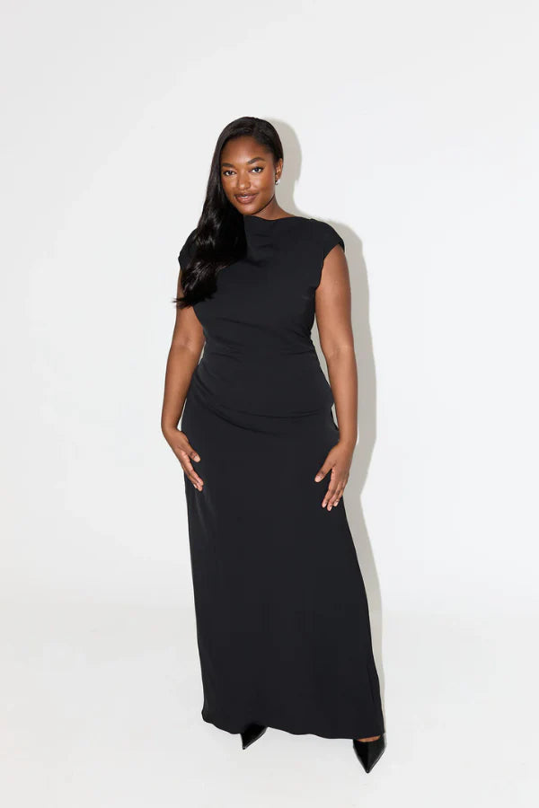 the ultimate muse drape maxi dress The Ultimate Muse Drape Maxi Dress