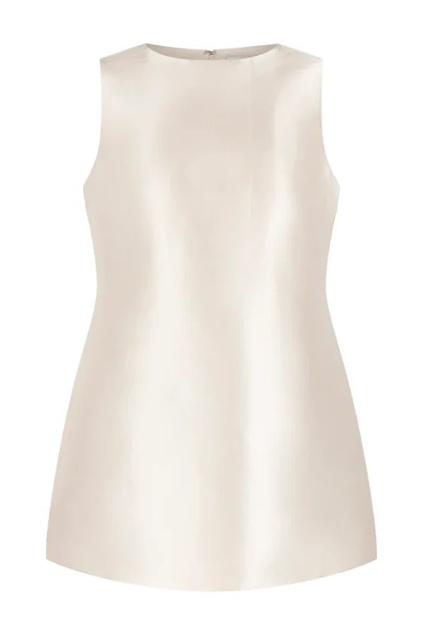 Odd Muse The Ultimate Muse Satin Shift Dress - Ivory