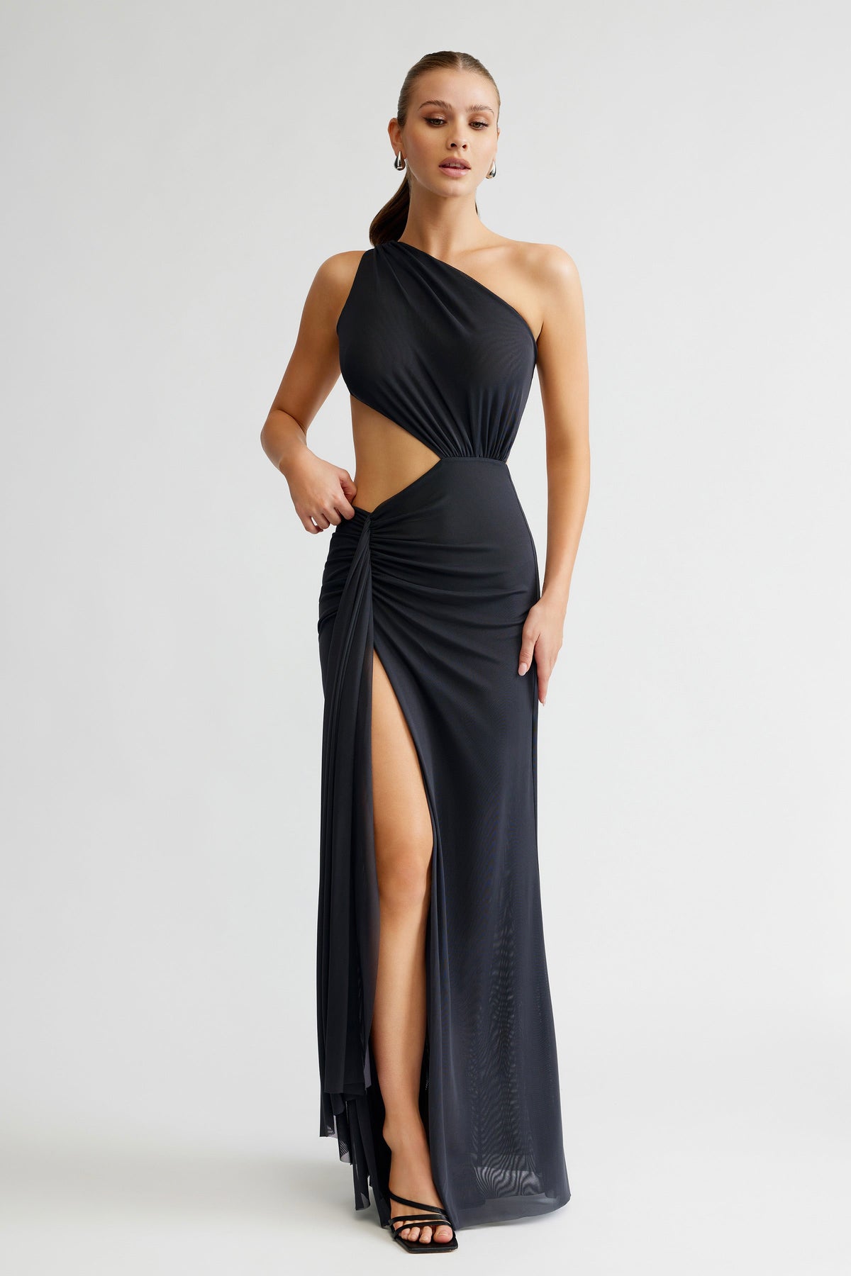 Lexi Zaniah Dress - Charcoal