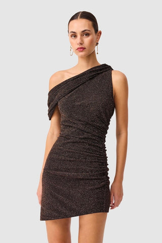 Elliatt Indira Mini Dress - Black & Gold