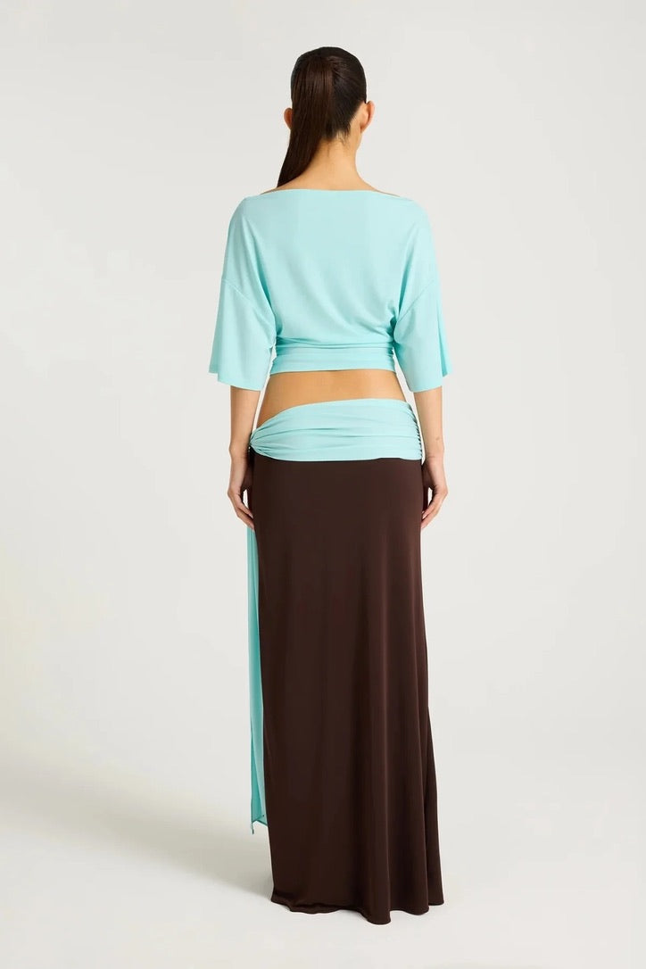 Benni Arlo Maxi Skirt - Choc Turquoise