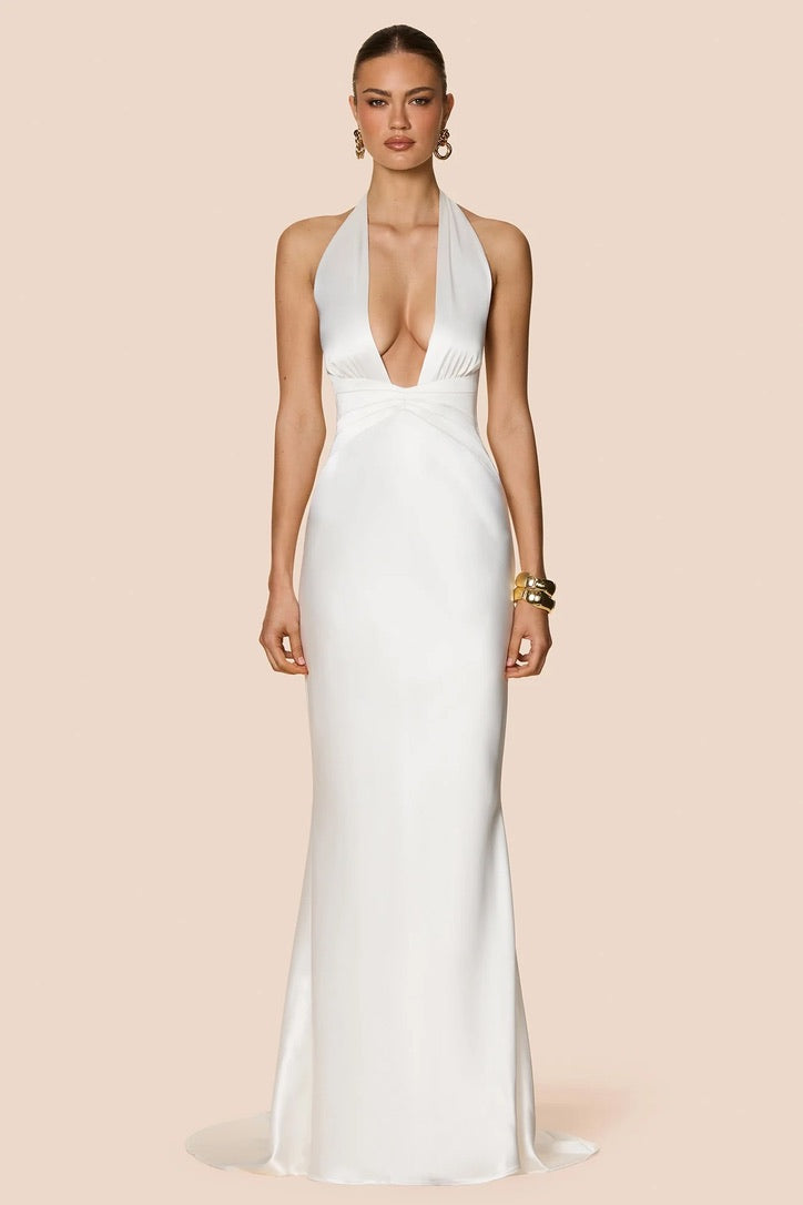 Nookie Scarlet Plunge Gown - Ivory