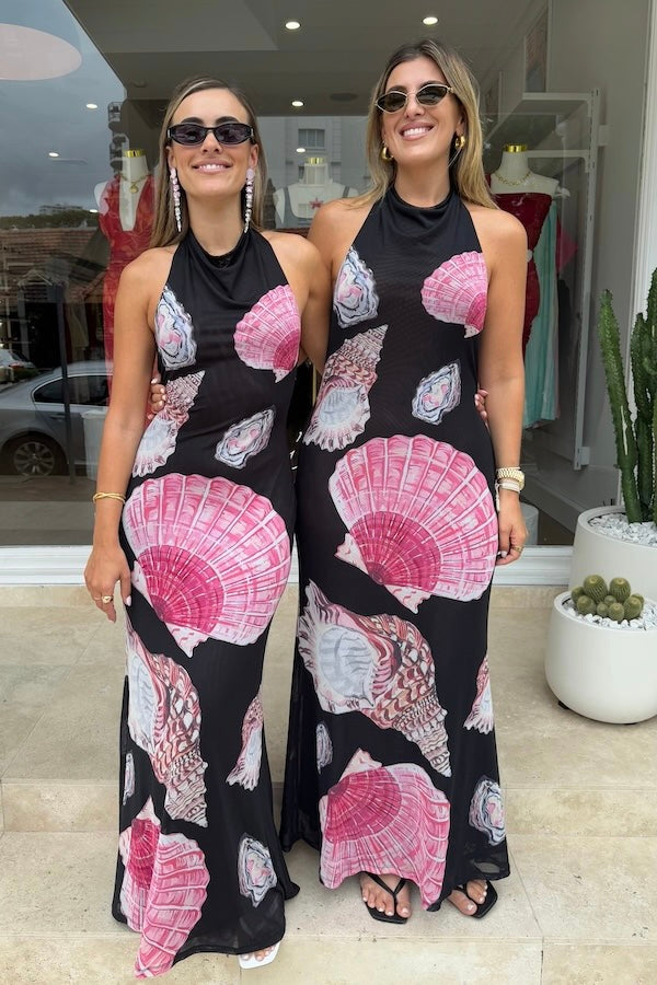 Sneaky Link Ariel Maxi Dress - Black Shell