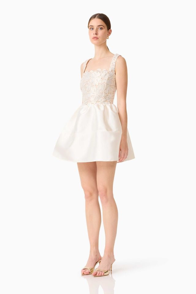 Elliatt Nicoletta Aline Mini Dress - White Gold