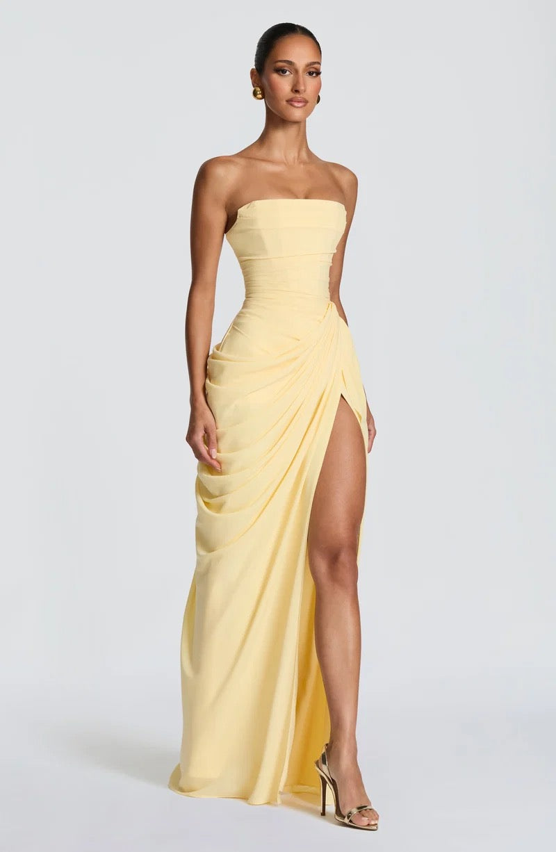 Babyboo Cyra Maxi Dress - Lemon