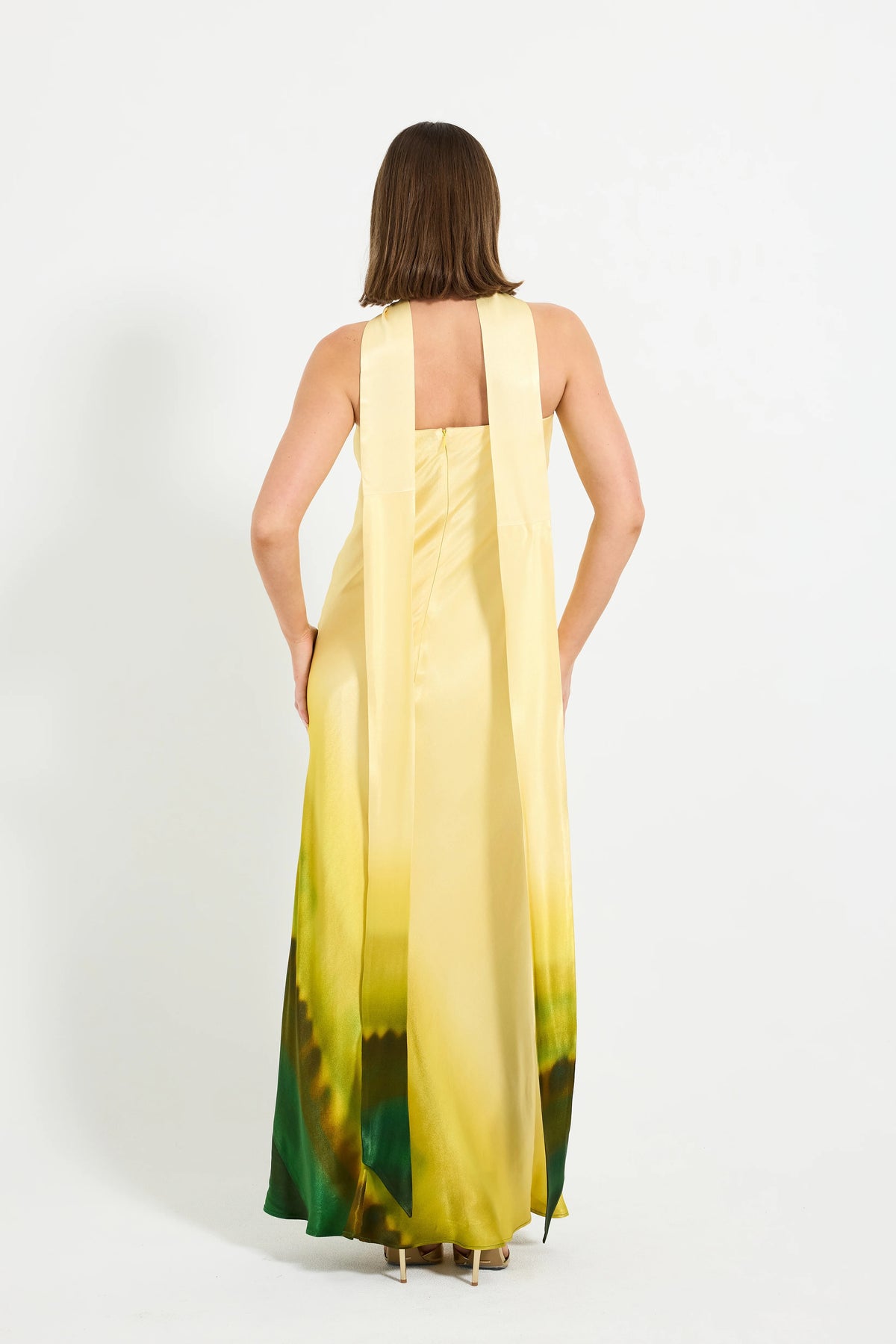 Pasduchas Hugo Strapless Maxi - Moss Ombre