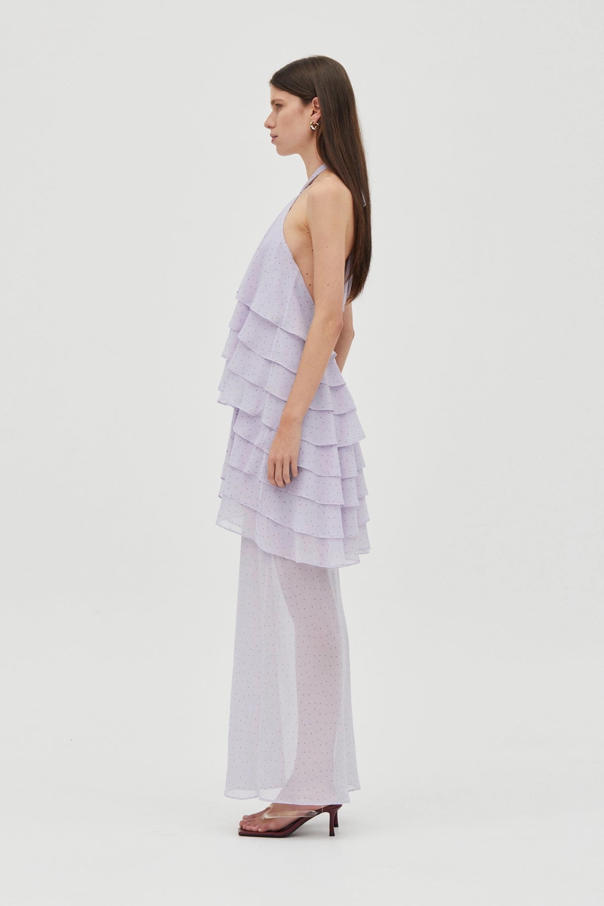 Third Form Gaia Tiered Maxi Dress - Lilac Spot