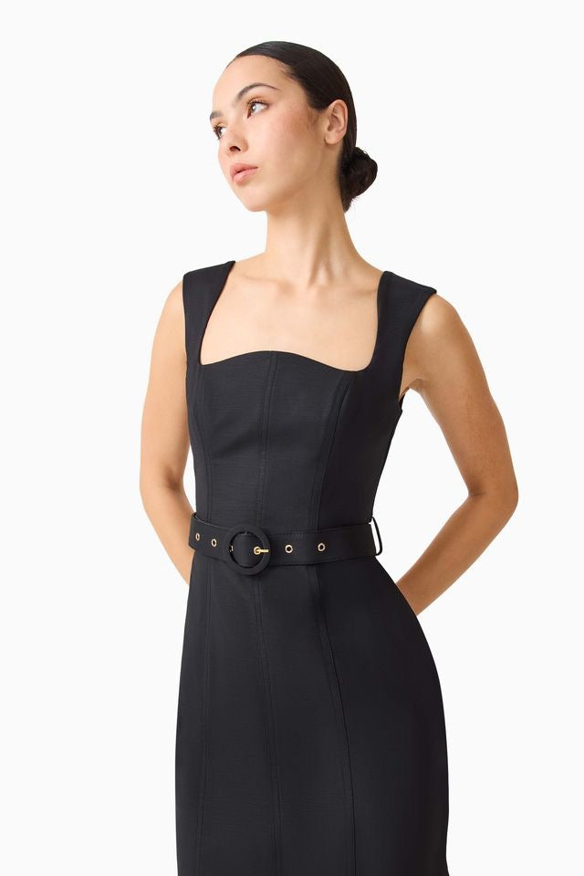 Elliatt Nydia Fit & Flare Maxi Dress - Black