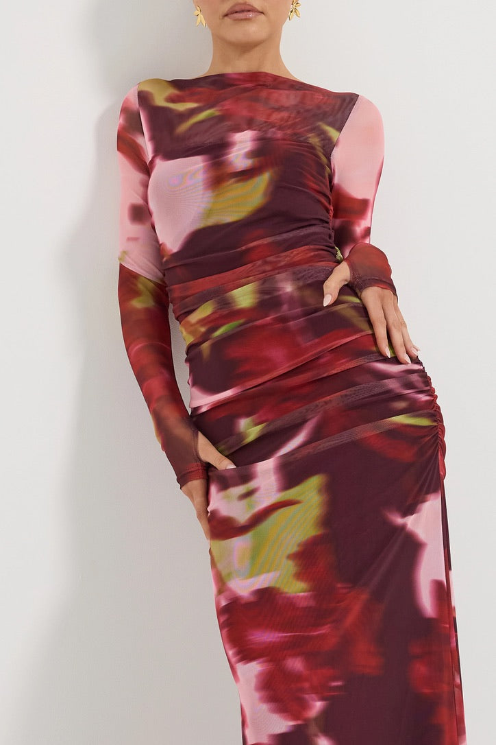 Pasduchas Zenith Maxi Dress - Blur Floral