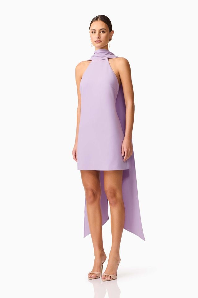 Elliatt Mira Halter Mini Dress - Lilac