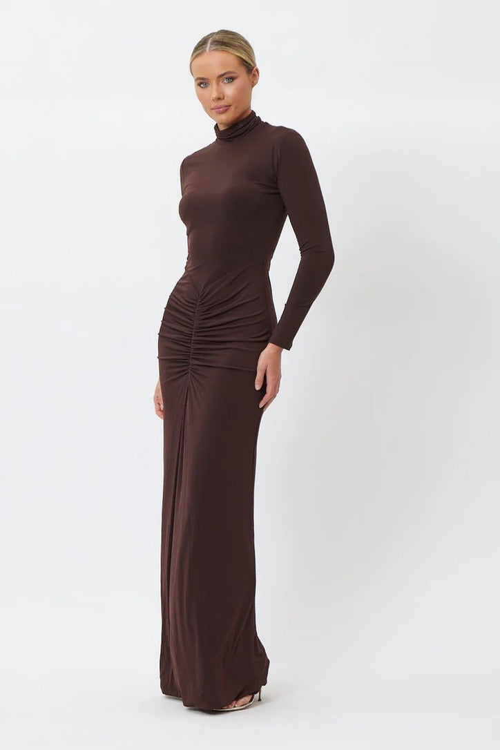 Bianca & Bridgett Dalton Midi Dress - Chocolate
