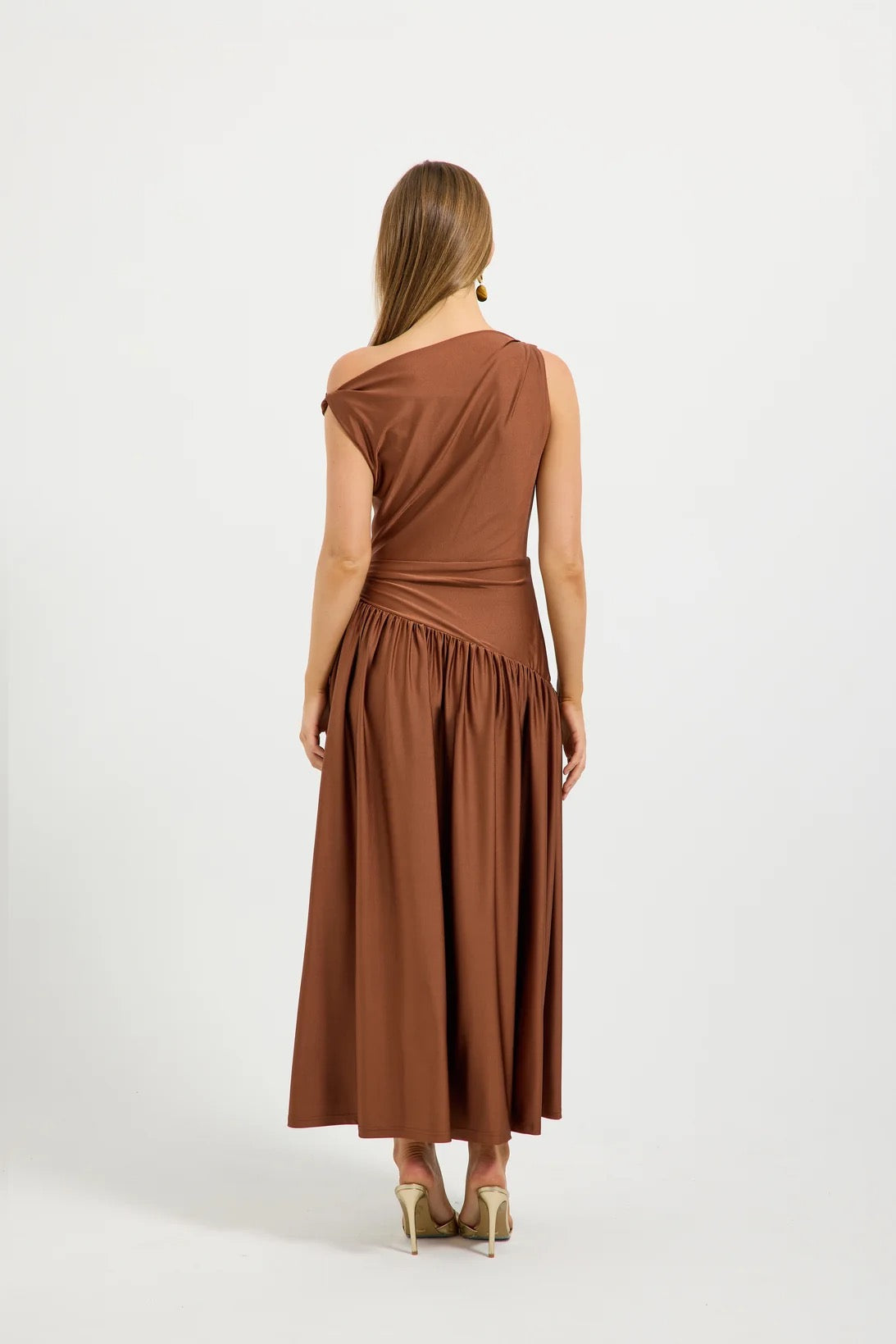Pasduchas Halle Midi Dress - Chocolate