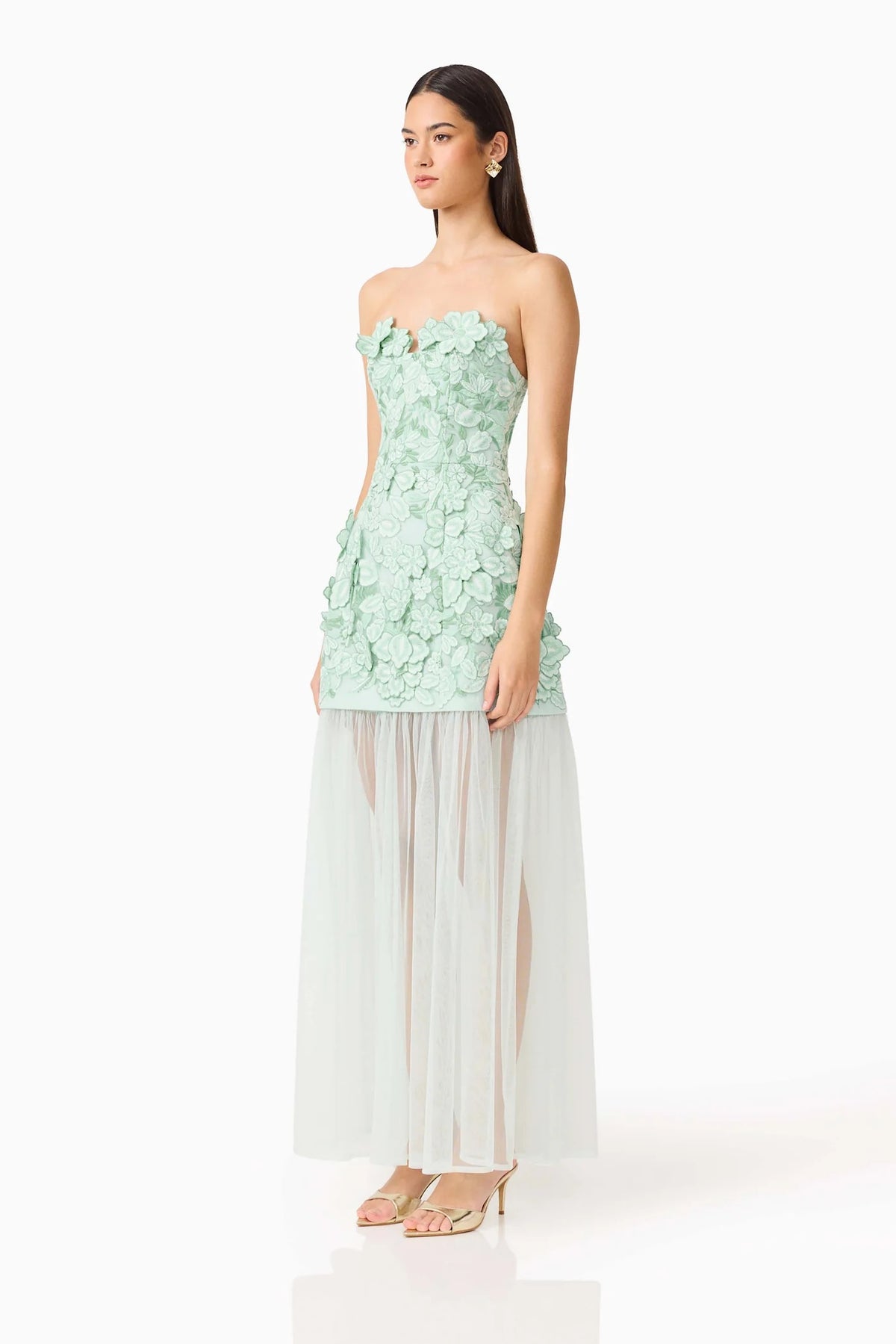 Elliatt Roseate Maxi Dress - Mint Green