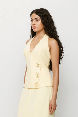 The Wolf Gang Inka Vest Top - Butter