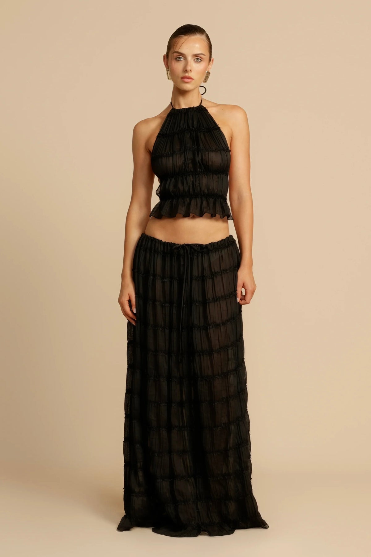 Arcina Ori Juliette Halter Top - Black