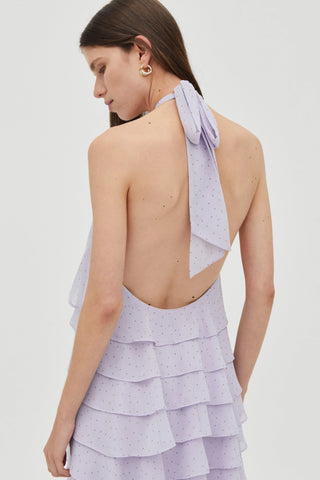 Third Form Gaia Tiered Maxi Dress - Lilac Spot