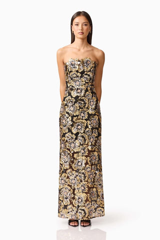 Elliatt Celeste Gown - Black Gold