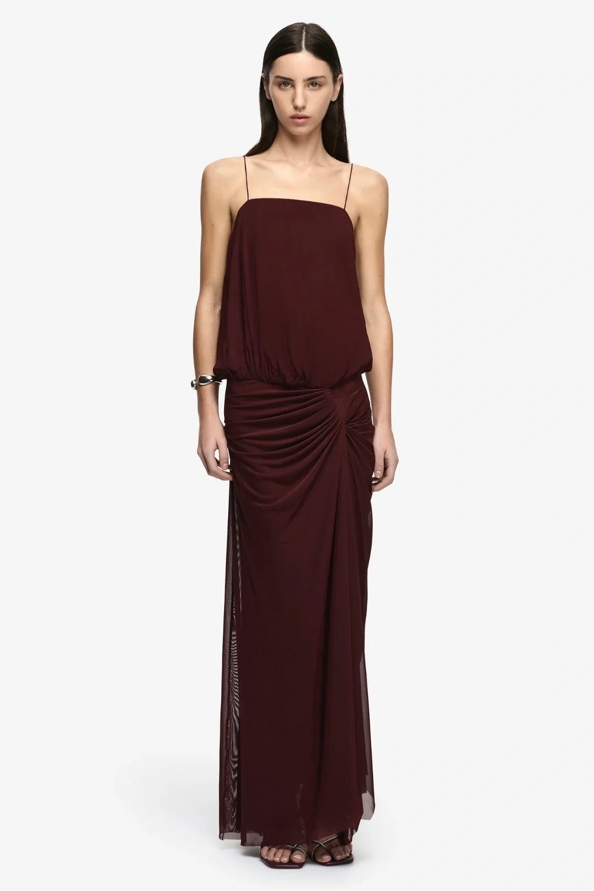 Bec & Bridge Kora Blouson Maxi Dress - Plum