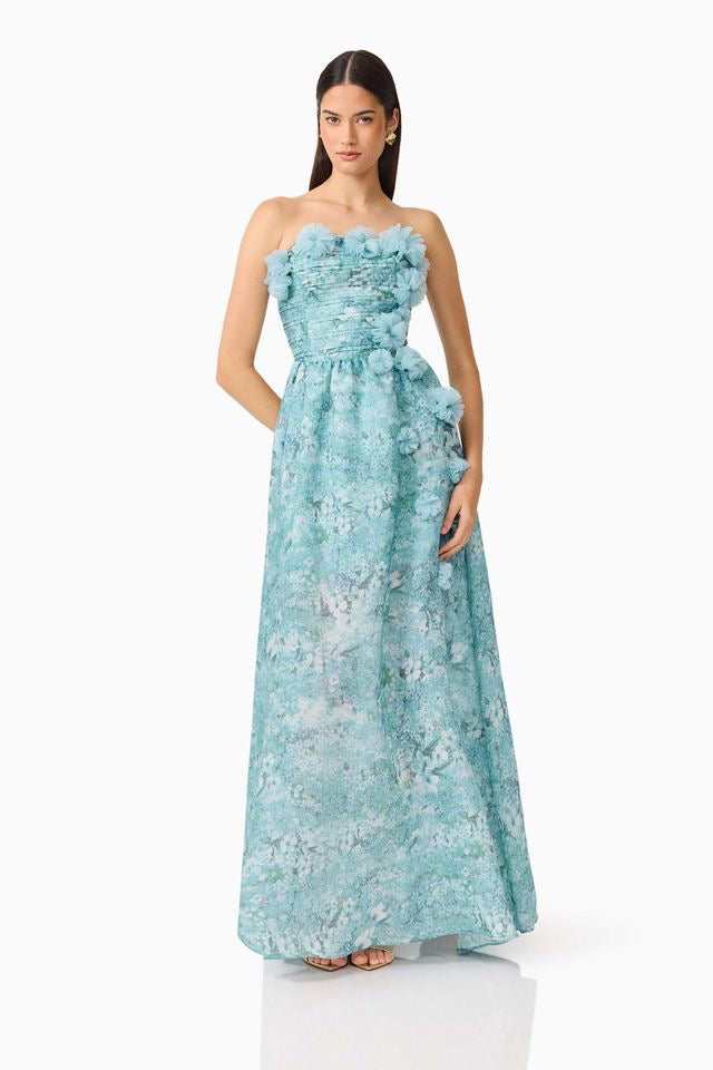 Elliatt Faye Gown - Blue Mutli