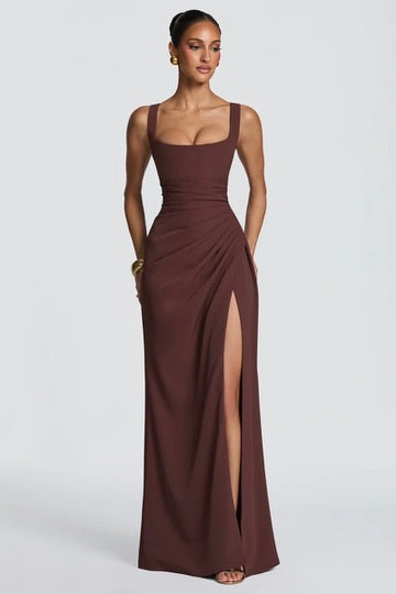 Babyboo Laleh Maxi Dress - Plum Brown