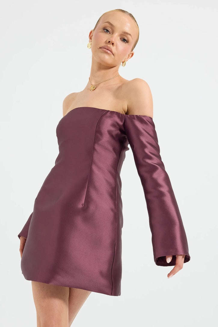 Pasduchas Pippa Long Sleeve Mini Dress - Cherries Jubilee