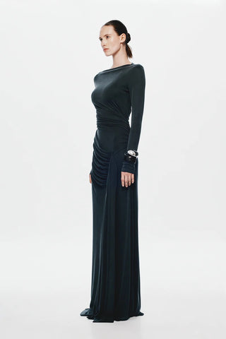 Misha Glacier Long Sleeve Dress - Black