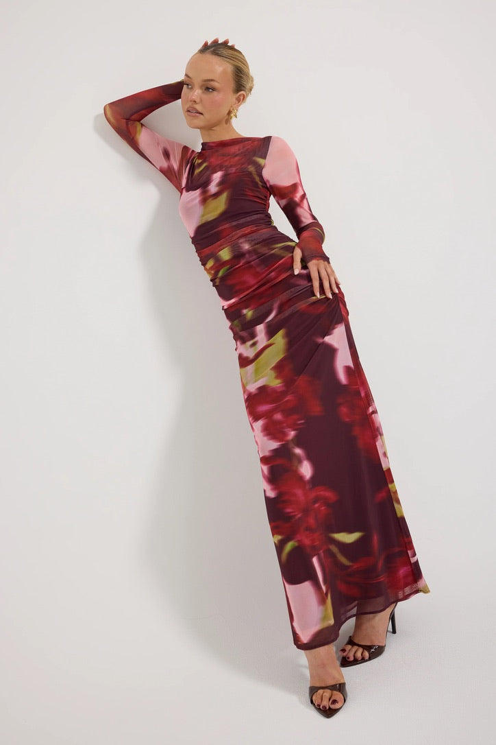 Pasduchas Zenith Maxi Dress - Blur Floral