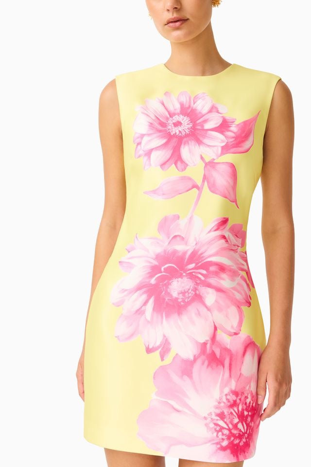 Elliatt Sybella Shift Mini Dress - Pink & Yellow Floral