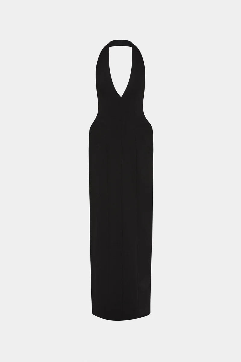 Misha Delta Suiting Dress - Black