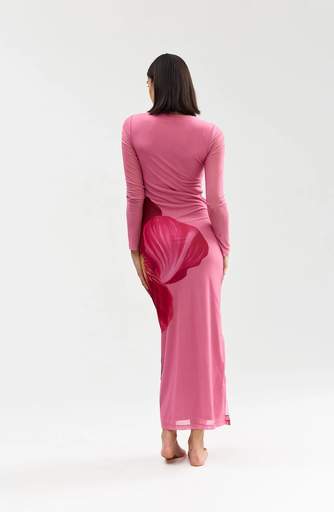Aston Studio Ezli Mesh Dress - Dusty Iris