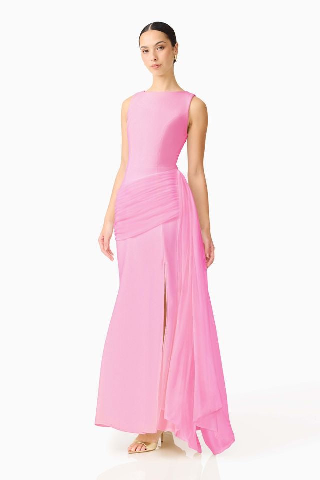 Elliatt Amelina Sash Gown - Pink
