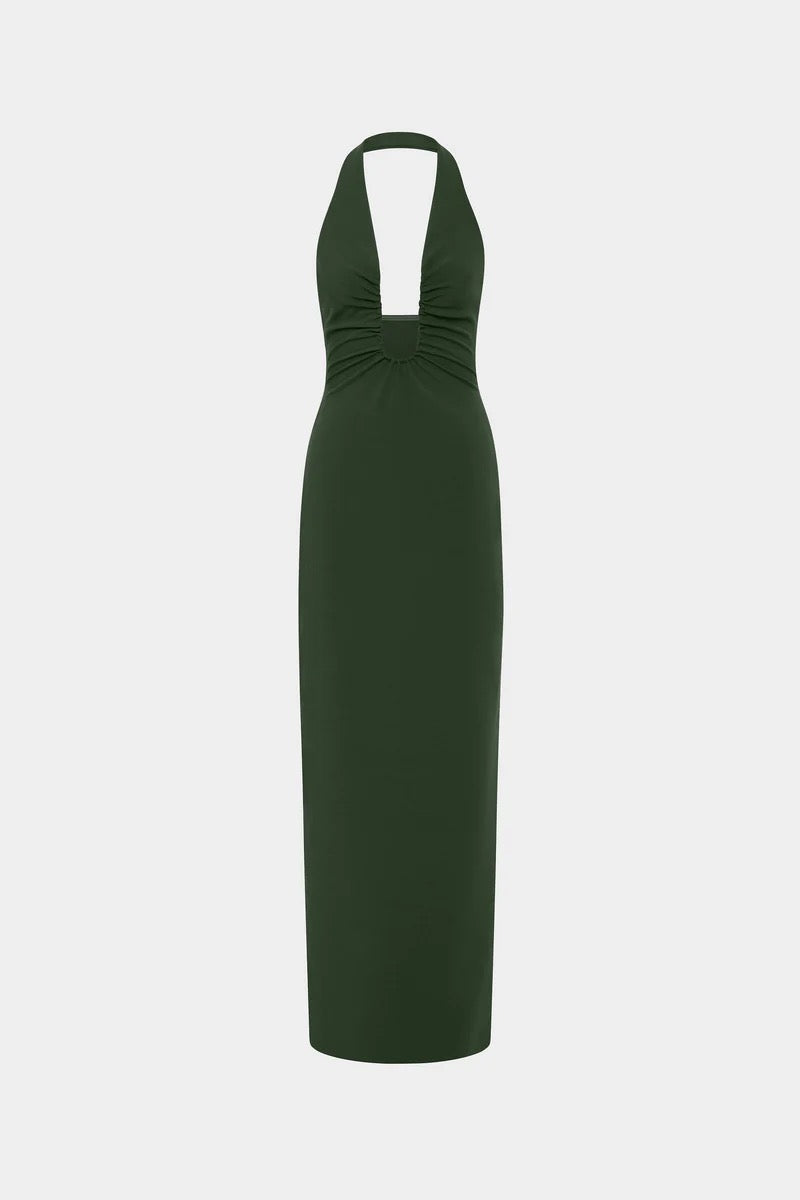 Misha Alusia Dress - Moss - Dress Hire AU Misha Alusia Dress - Moss - Dress Hire AU